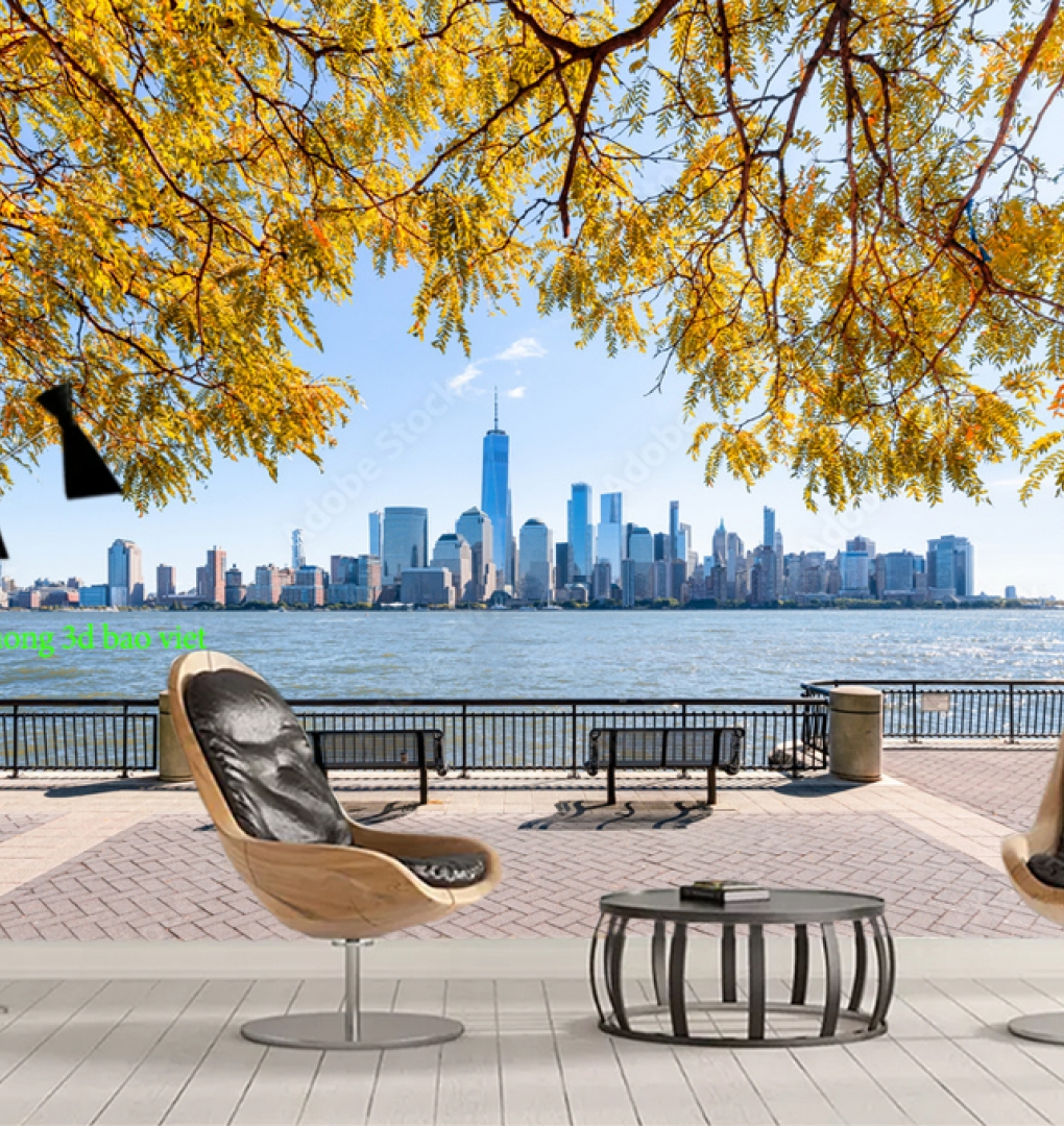 Tranh dán tường cho quán cafe n2026-57