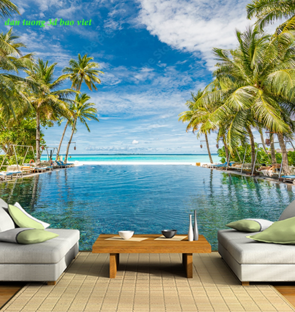 Tranh dán tường phong cảnh biển sn2026-43