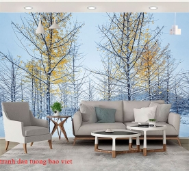 Wallpaper living room tr349