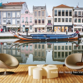 Wallpaper of city scene fm522