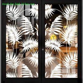 Art glass decal sticker glass058