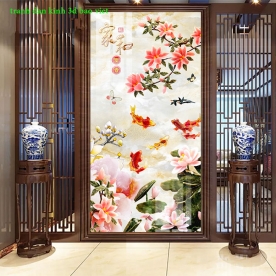 3d glass stickers 2 sides imitation jade k450