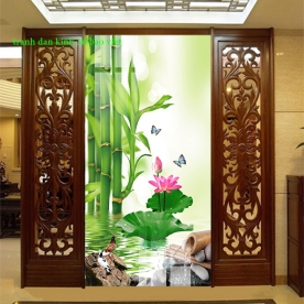 3d double-sided glass painting k448