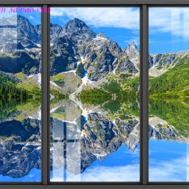 3d landscape glass painting 2 sides m115