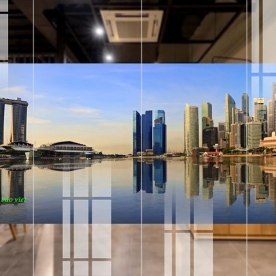 3d glass painting beautiful scene fm562