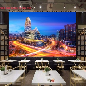 Cityscape wall mural fm580