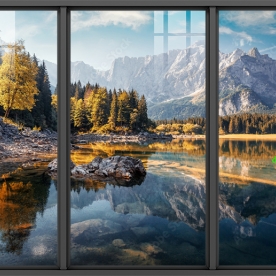 Tranh dán kính 3d 2 mặt phong cảnh n2004-36