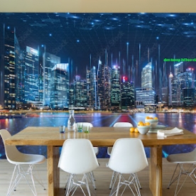 Tranh dán tường 3d cho văn phòng công ty n2005-63