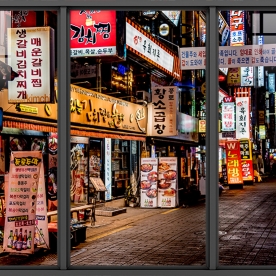 Tranh dán kính 3d 2 mặt fm622