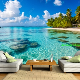 Tranh dán tường phong cảnh biển n2005-75