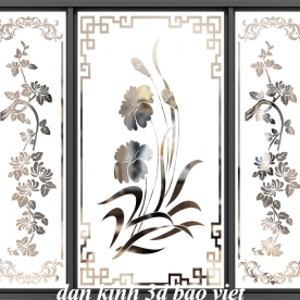 Decal dán kính mờ nghệ thuật ss188