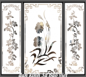 Decal dán kính mờ nghệ thuật ss188