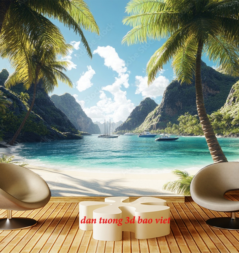 Giấy dán tường phòng khách phong cảnh s2026-104