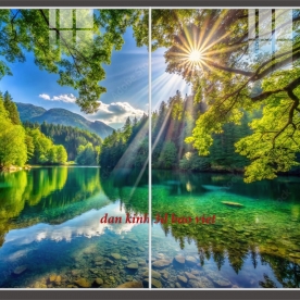 Tranh dán kính 3d 2 mặt k2026-108