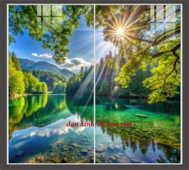 Tranh dán kính 3d 2 mặt k2026-108