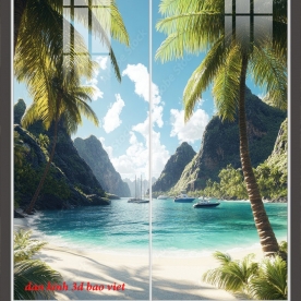 Tranh dán kính 3d 2 mặt n2026-104