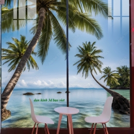 Tranh dán kính 3d 2 mặt phong cảnh n2026-64
