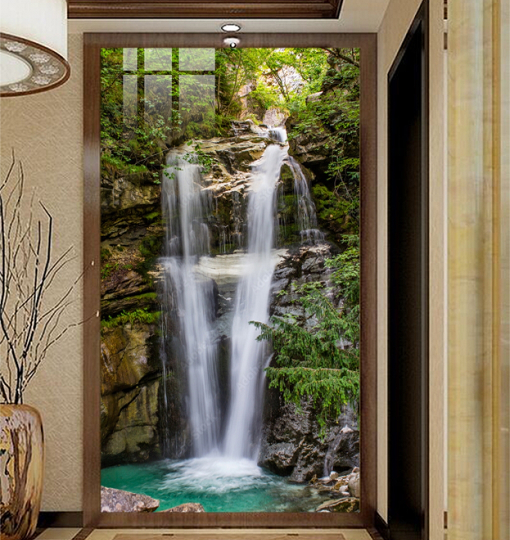 Tranh dán kính 3d 2 mặt phong cảnh n2026-81