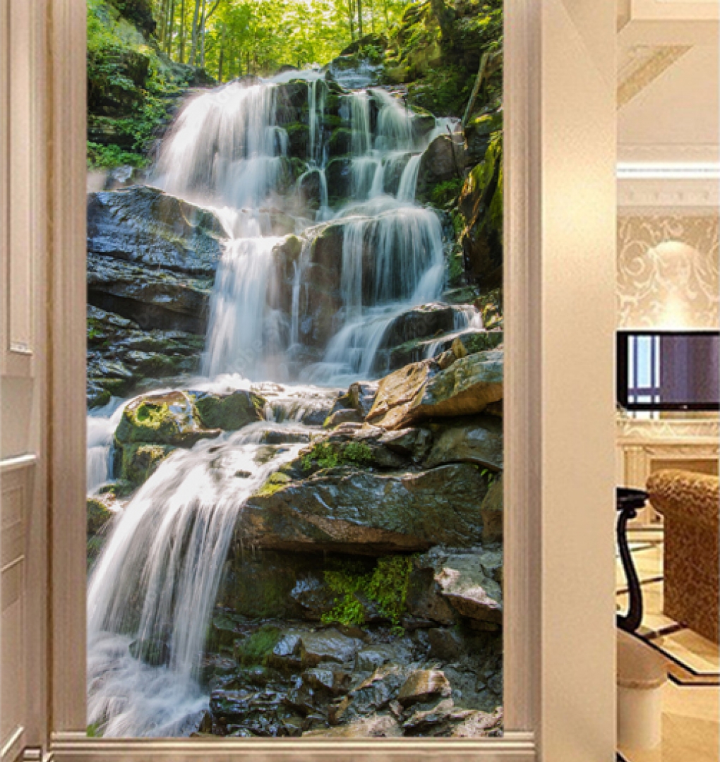 Tranh dán kính 3d 2 mặt phong cảnh n2026-91