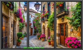 Tranh dán kính 3d 2 mặt sfm629