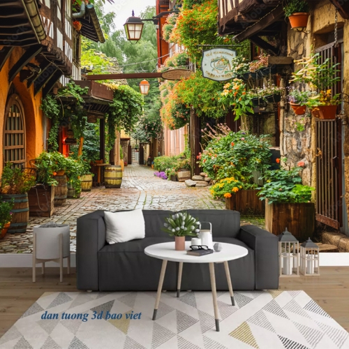 Tranh dán tường cảnh thành phố n2026-70