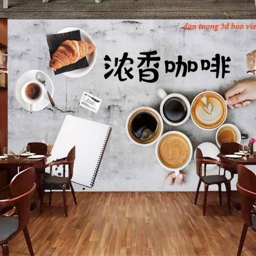 Tranh dán tường cho quán cafe n2026-114