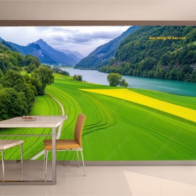 Tranh dán tường phong cảnh sông núi n2026-98