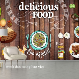 Wallpaper for the restaurant fm533