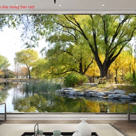Mountain river wall murals m107