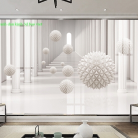 3d wallpaper with double sided glass 238