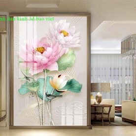 3d glass wallpaper living room sek454