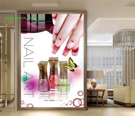 2 sided 3d glass stickers for nail spa k455