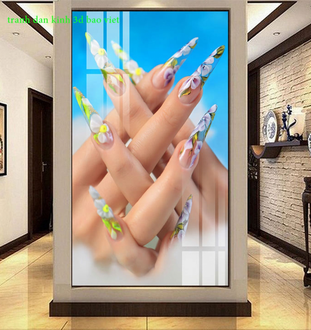 2 sided 3d glass stickers for nail salon 003