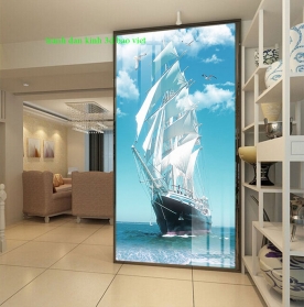 3d glass stickers 2 sides smooth sailing k457