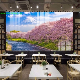 Natural landscape murals 3d glass stickers me407