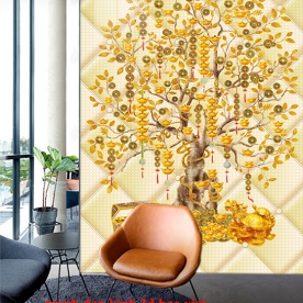 3d feng shui 2 sided glass stickers k543