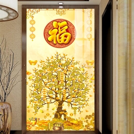 2 sided 3d glass painting of fortune k542