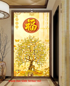 2 sided 3d glass painting of fortune k542