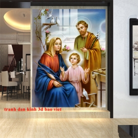 3d double-sided catholic glass painting n2003-42