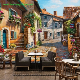 3d cafe wall murals n2003-73