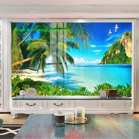 Tranh dán tường phong cảnh biển n2003-96