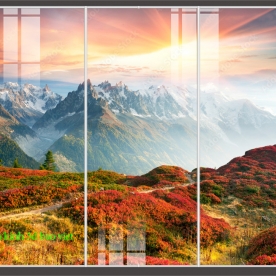 Tranh dán kính 3d 2 mặt phong cảnh n2004-89