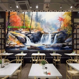 Tranh dán tường cho quán cafe n2004-74