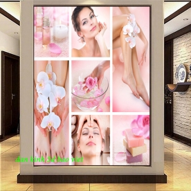 Decal dán kính cao cấp nails spa n2005-109