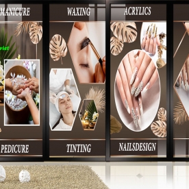 Decal dán kính cao cấp nails spa nails059