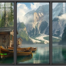 Tranh dán kính 3d 2 mặt n2005-85