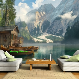 Tranh dán tường cho quán cafe n2005-85