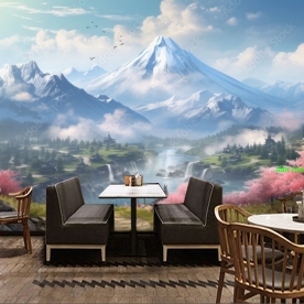 Tranh dán tường cho quán cafe n2005-93