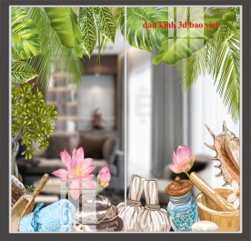 Decal dán kính cao cấp nail spa si160