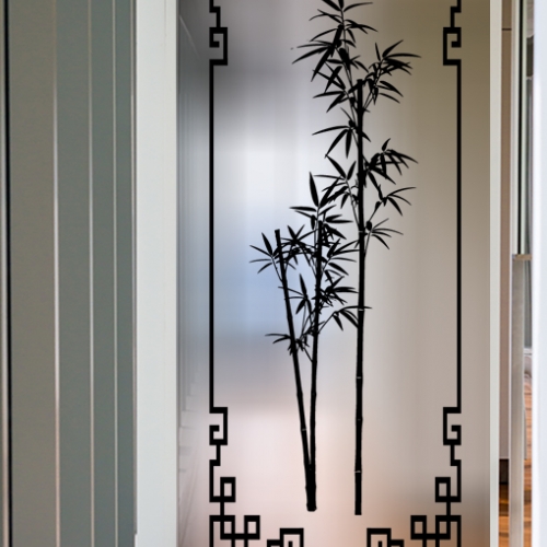 Decal dán kính mờ glass193